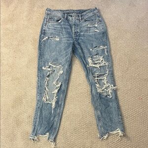 American Eagle Outfitters Ripped “Tom Girl” Jeans